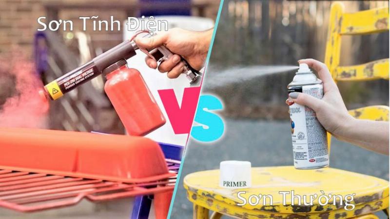 So sánh độ bền của bề mặt được sơn tĩnh điện và sơn nước truyền thống khi tiếp xúc với thời tiết hoặc va đập